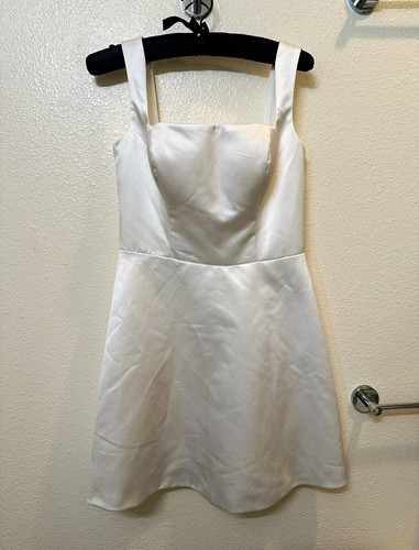 Miss veil white satin square - white,