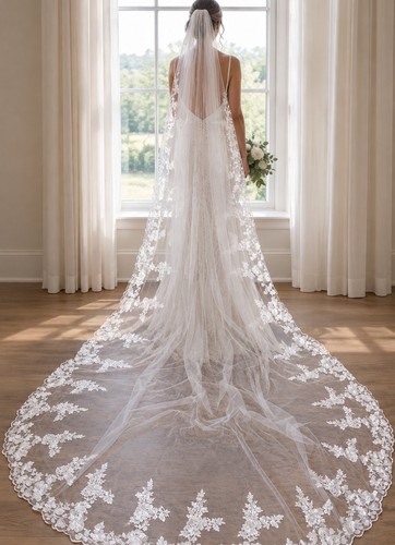 Cathedral length wedding - length, veil